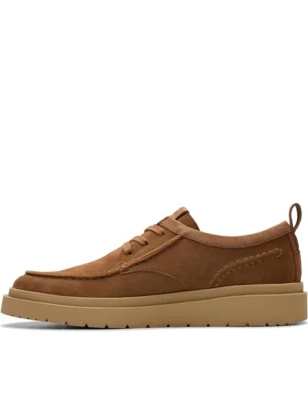Półbuty Clarks zamszowe brązowe