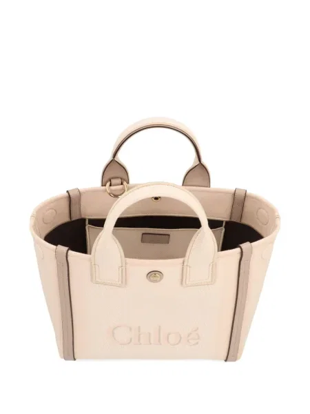 Geantă Chloé din canvas