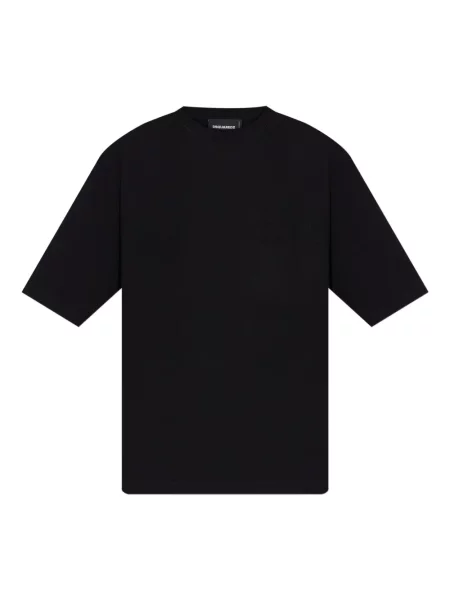 Tricou Dsquared2 cu broderie negru
