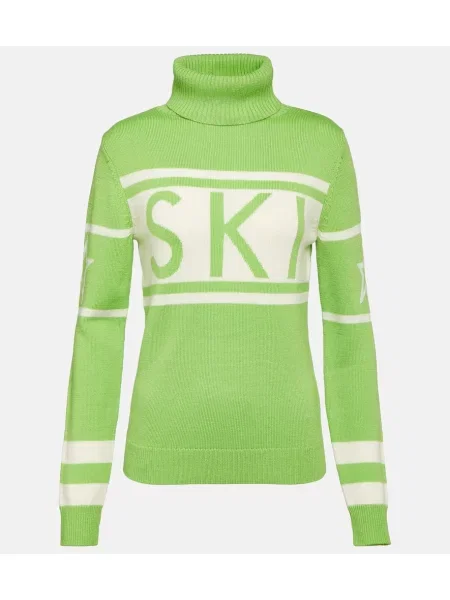 Volneni pulover Perfect Moment zelena