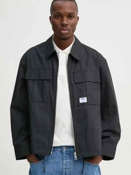 Hugo Blue geaca barbati de tranzitie oversize negru