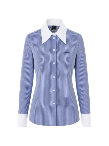 Cămașă Pinko cu broderie albastru