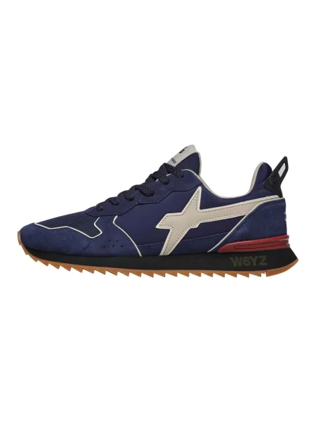Sneakersy W6yz zamszowe niebieskie