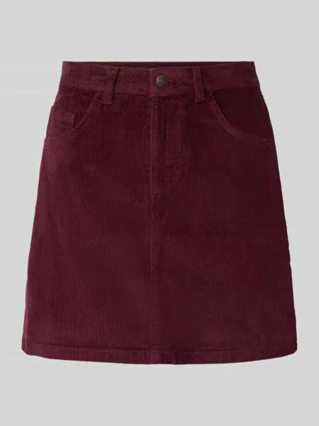 Spódnica mini z mieszanki bawełny w imitacji sztruksu model Yolanda' Noisy May