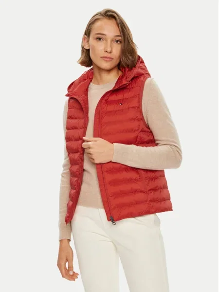 Tommy Hilfiger Vestă Global Stripe roșu