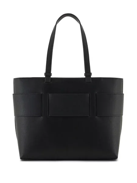 Geantă Armani Exchange cu autograf negru