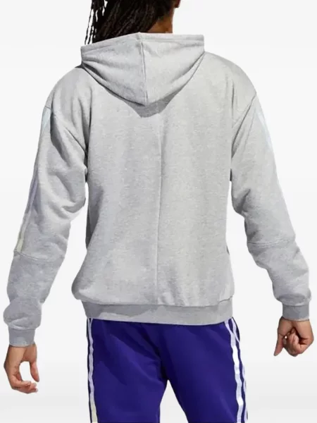 Fotbal tricou Adidas cu dungi cu autograf alb