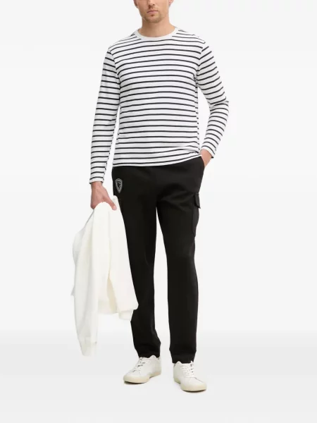 Pantaloni Blauer alergare cu autograf cu cordon negru