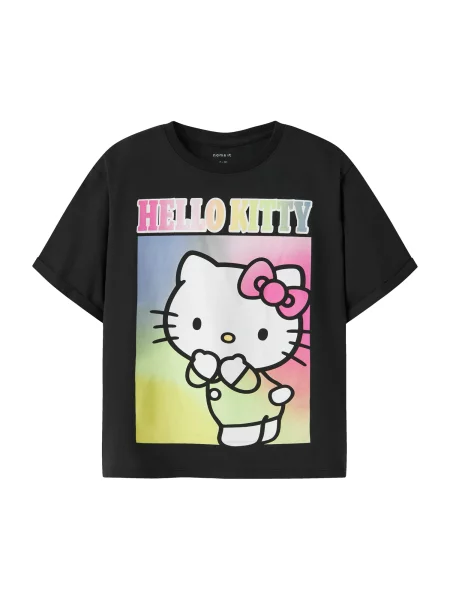 NAME IT Tricou NKFForma Hellok verde deschis / roz / negru alb
