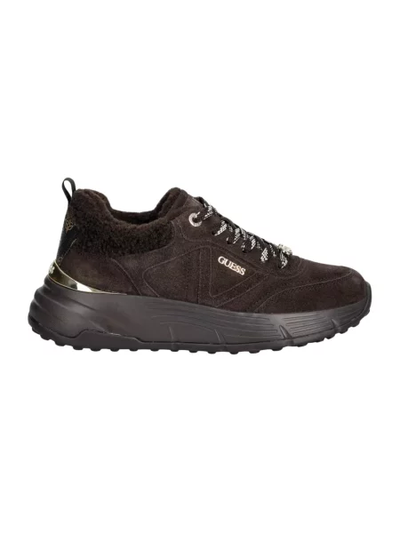 Sneakersy Guess skórzane brązowe