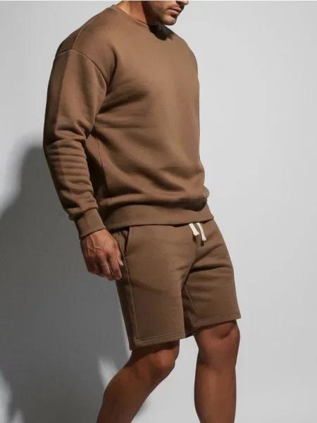 Sinsay Kraťasy s ozdobným vázáním hnědá