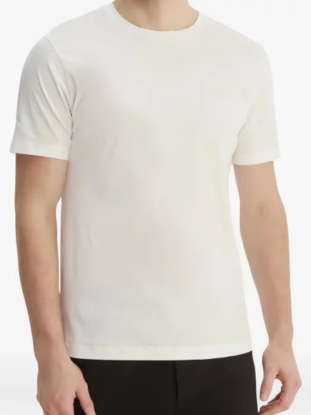 Scurt tricou Boss cu imagine alb