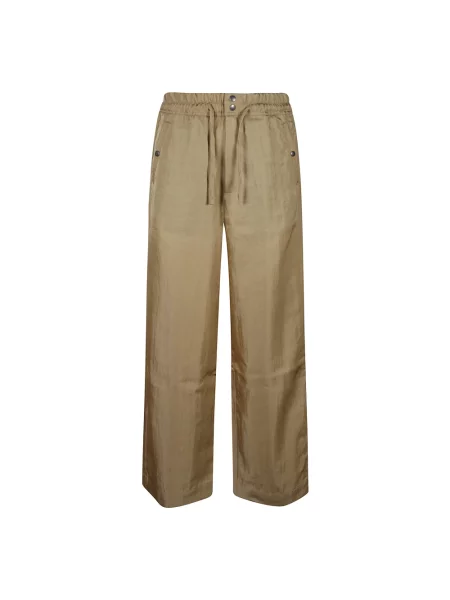 Spodnie Dries Van Noten beżowe