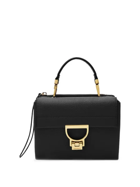 Mała torebka Coccinelle skórzana czarna