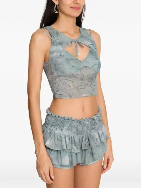 Bluză Amir Slama cu imagine albastru