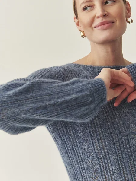 Pulover Tatuum de mohair albastru