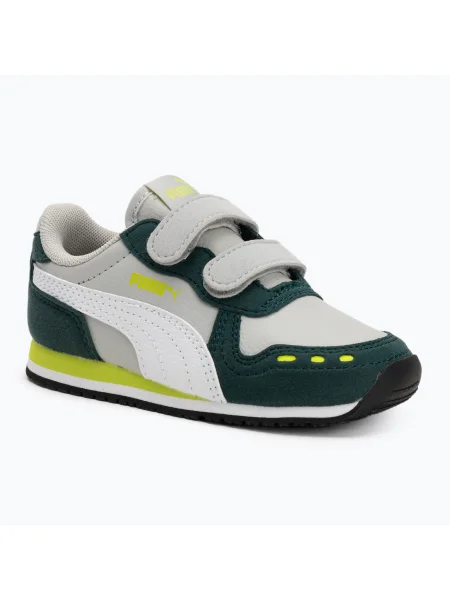 PUMA Cabana Racer SL 20 V Inf gyermek cipő coollightgray/pumawhite/darkmyrtle/limesmash. Méret: 21 EU szürke