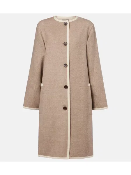 Palton Loro Piana de lână bej