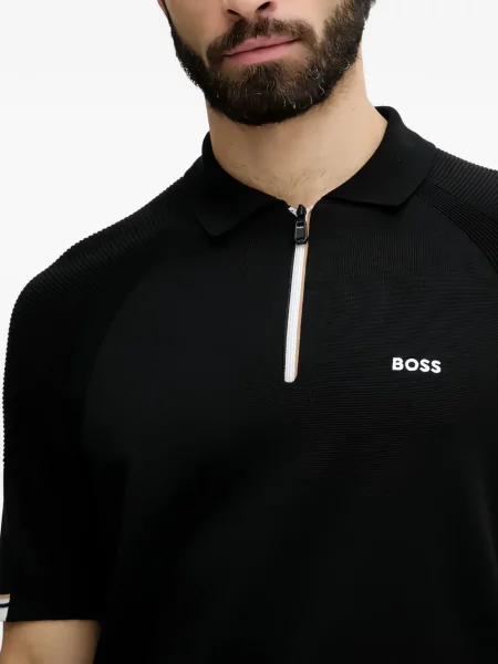 Tricou polo Boss negru