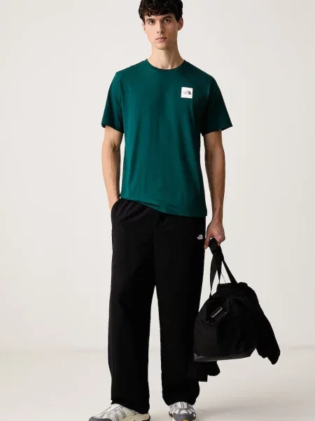 The North Face tričko pánske s bavlnou Evolution zelená