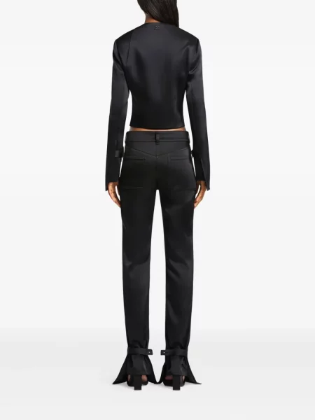 Geacă Courreges din satin negru