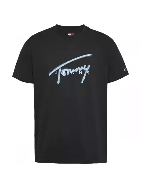 Tommy Jeans Tričko Signature čierna