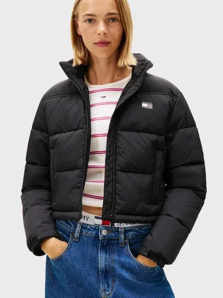 Джинсова куртка Tommy Jeans чорна