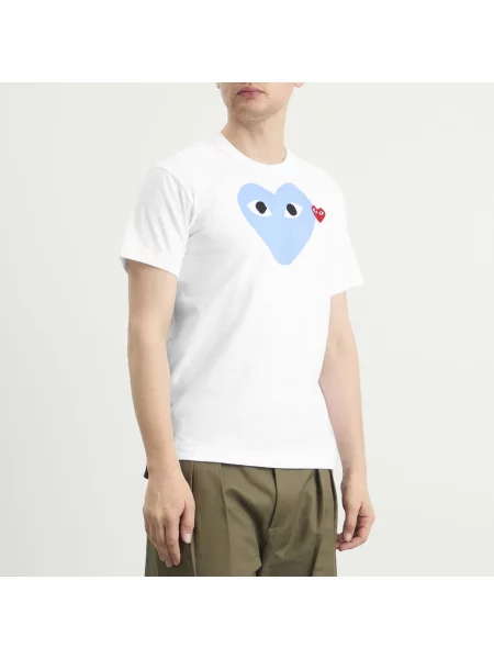 Koszulka Comme Des Garcons Play biała
