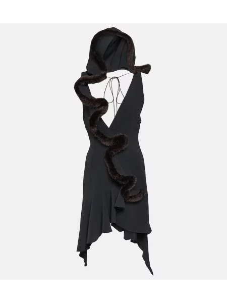 Sukienka Coperni z dżerseju czarna