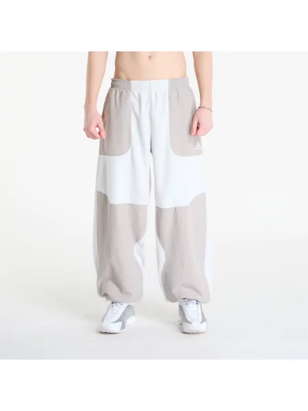 Fleecové kalhoty Nike bílé