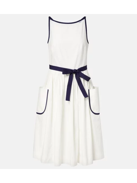 Rochie midi Prada de in alb