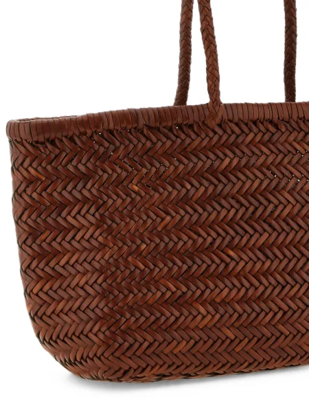 Geantă shopper Dragon Diffusion din piele maro