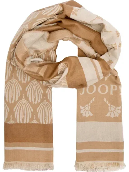 Joop! fular cu imprimeu bej