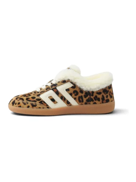 Sneakersy Back70 skórzane brązowe