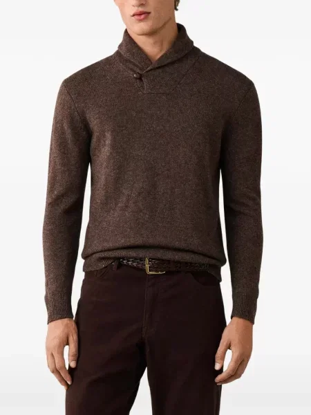 Gulerat pulover Hackett London maro
