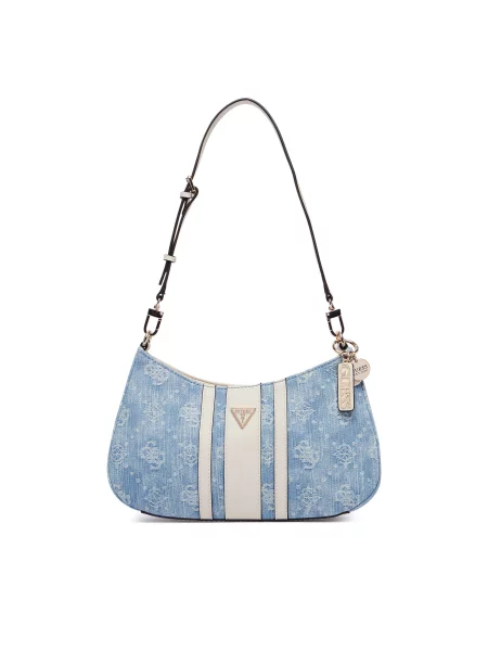 GUESS Torba za na rame Noelle pijeska / traper plavi