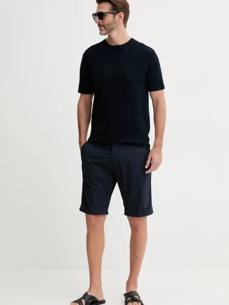 Lindbergh t-shirt granatowy gładki
