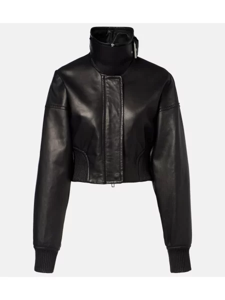 Geanta de piele Sportmax negru