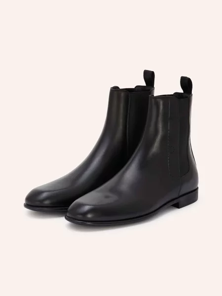 Ferragamo Botki Chelsea schwarz czarne