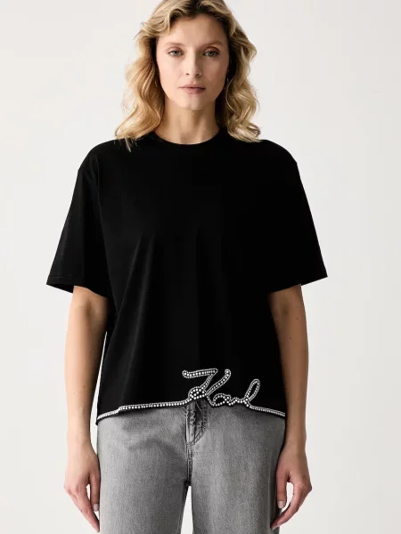 Karl Lagerfeld tricou pentru femei din alb
