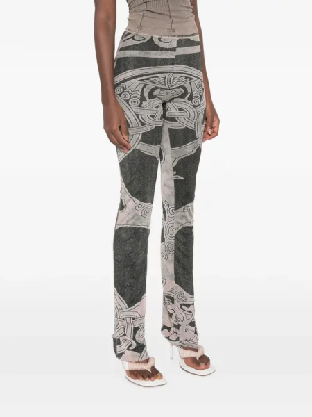 Pantaloni Ottolinger cu imagine negru