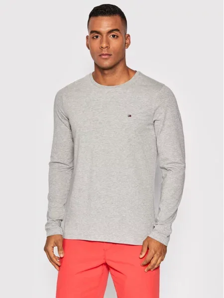 Μακρυμάνικη μπλούζα Tommy Hilfiger γκρι
