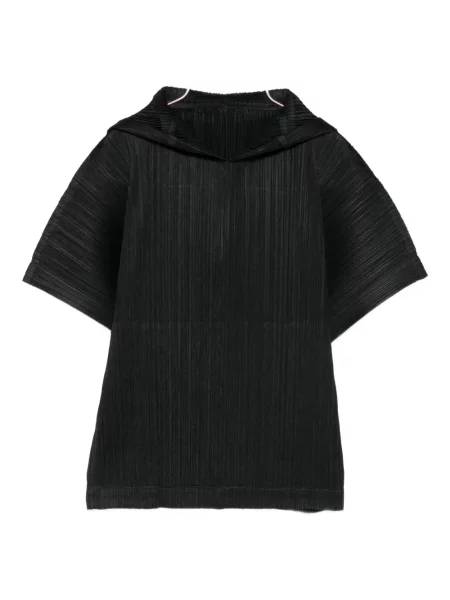 Tricou Pleats Please Issey Miyake plisat negru