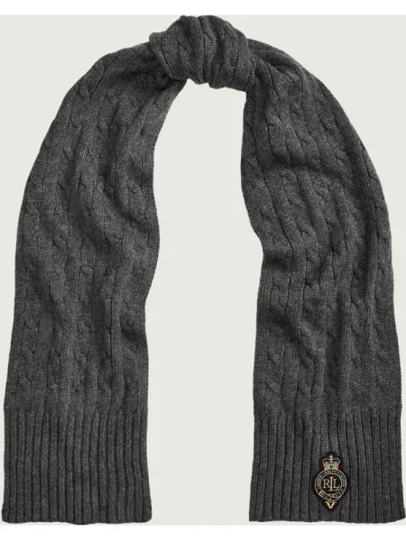 Fular Lauren Ralph Lauren de lână negru