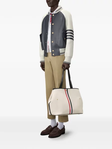 Geantă Thom Browne din canvas