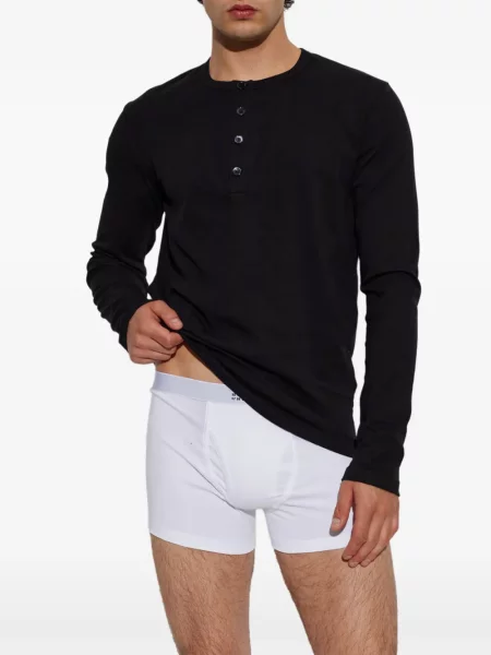 Μακρύς μπλούζα Mm6 Maison Margiela μαύρο