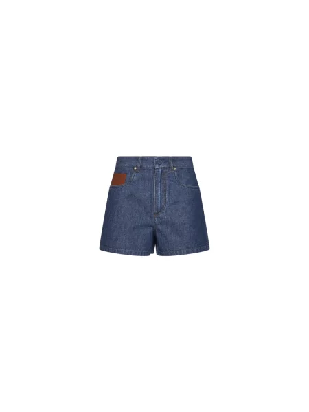 Szorty jeansowe Fendi niebieskie
