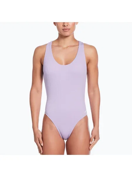 Costum de baie dintr-o singură piesă pentru femei Nike Elevated Essential Crossback hydrangeas