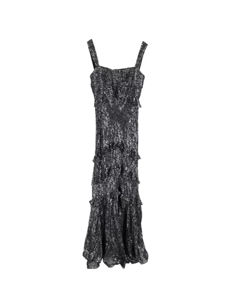 Rochie Saloni cu volane de costum negru