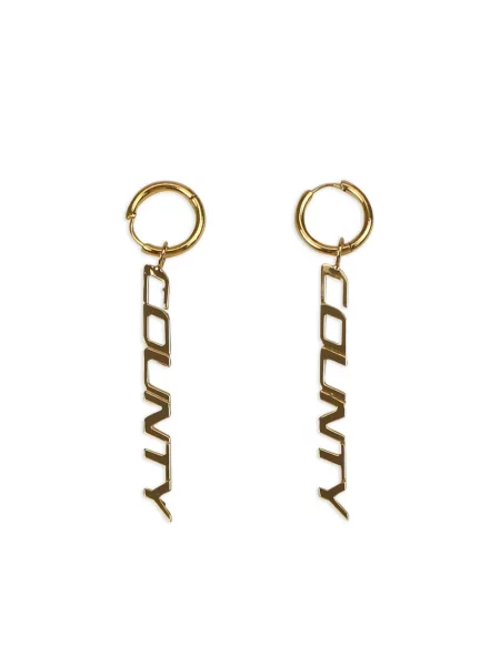 Обеци Marcelo Burlon County Of Milan жълто